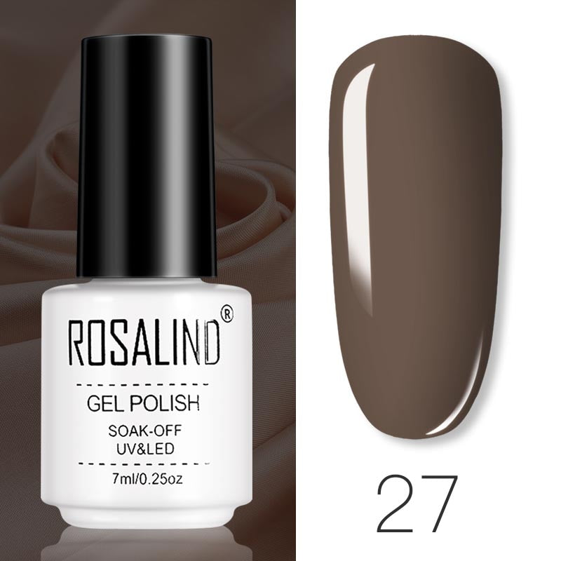 ROSALIND Gel Polish Set Manicure for Nails Semi Permanent Vernis top coat UV LED Gel Varnish Soak Off Nail Art Gel Nail Polish eprolo