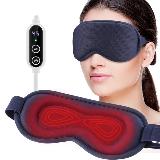 Electric Vibration Eye Massager Heated Eye Mask Wireless Relieve Eye Strain Dark Circles Dry Eye Fatigue Relief Sleeping Mask eprolo