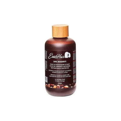 EVASHAIR Huile de RICIN noire d'Haïti LWIL MASKRITI 250ml - Afrotix