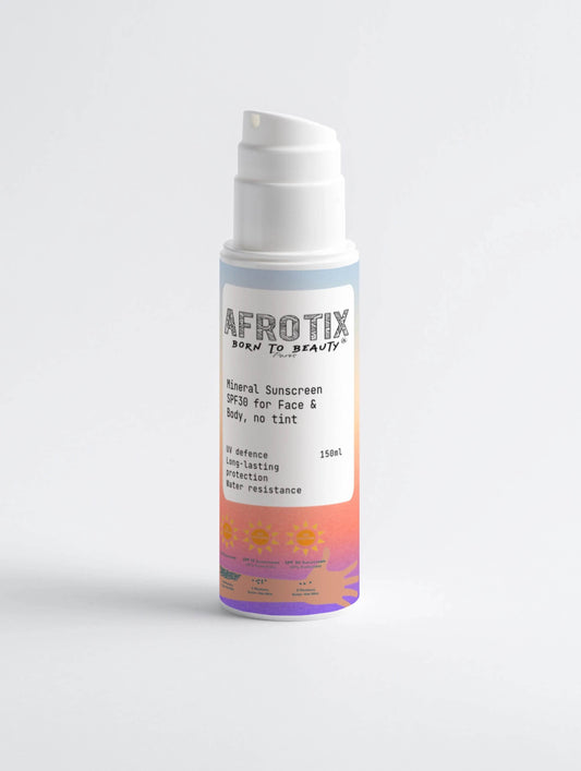 Écran solaire minéral pour visage et corps - Afrotix