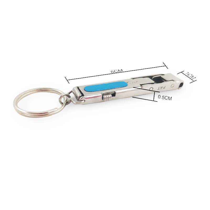 1PC Foldable 0.5cm Ultra-thin Portable Stainless Steel Nail Toe Cutter Trimmer Scissor Manicure Pedicure Tool Fingernail Clipper eprolo