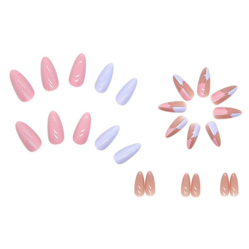 Parches de manicura terminados, uñas para usar, parches de manicura en forma de gota,