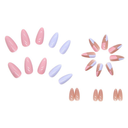Parches de manicura terminados, uñas para usar, parches de manicura en forma de gota,