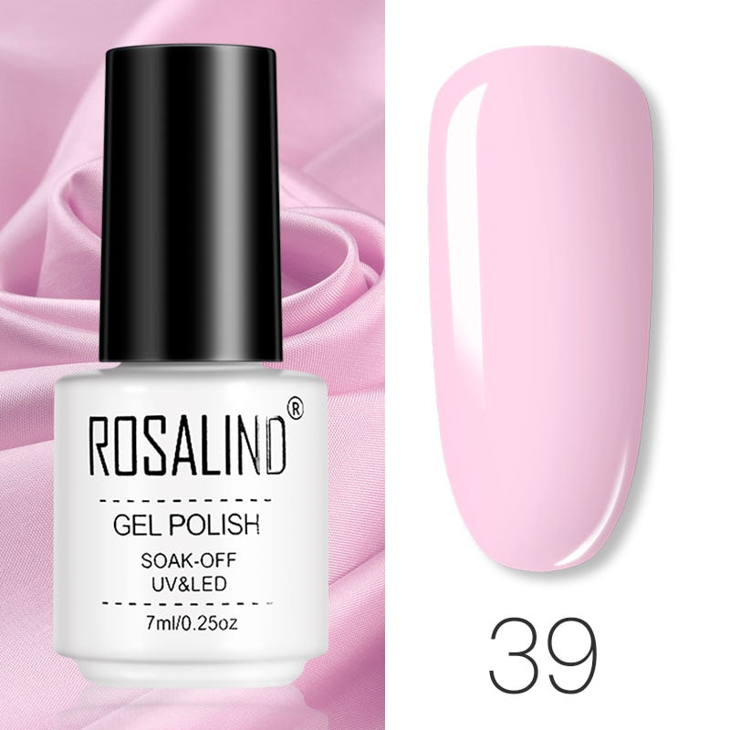 ROSALIND Gel Polish Set Manicure for Nails Semi Permanent Vernis top coat UV LED Gel Varnish Soak Off Nail Art Gel Nail Polish eprolo