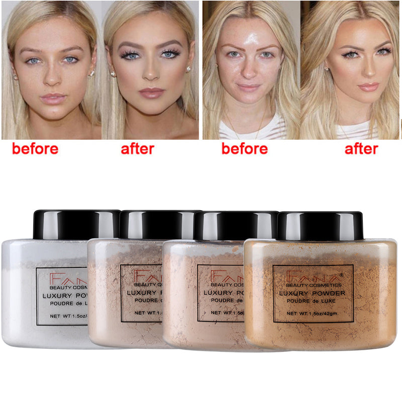 FANA Banana Loose Powder Oil Control Long Lasting Face Makeup Highlighter Mineral Smooth Translucent Setting Powder Beauty Cosmetics eprolo