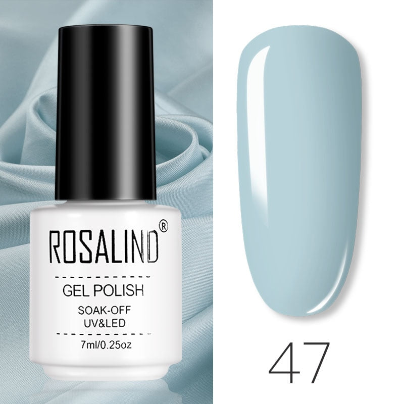 ROSALIND Gel Polish Set Manicure for Nails Semi Permanent Vernis top coat UV LED Gel Varnish Soak Off Nail Art Gel Nail Polish eprolo