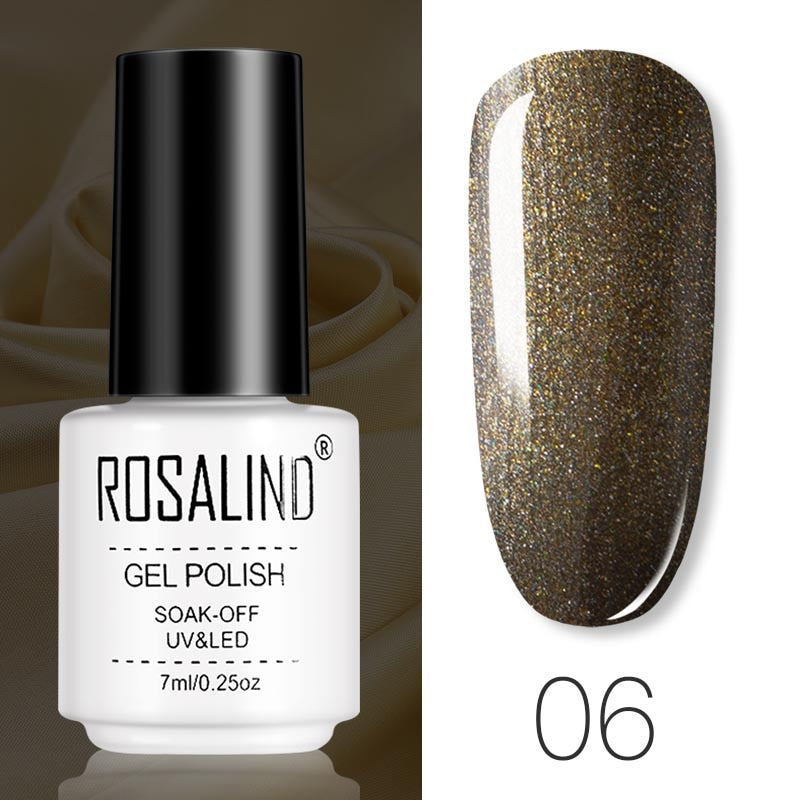 ROSALIND Gel Polish Set Manicure for Nails Semi Permanent Vernis top coat UV LED Gel Varnish Soak Off Nail Art Gel Nail Polish eprolo
