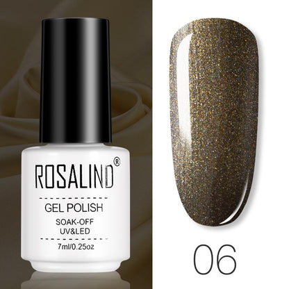 ROSALIND Gel Polish Set Manicure for Nails Semi Permanent Vernis top coat UV LED Gel Varnish Soak Off Nail Art Gel Nail Polish eprolo