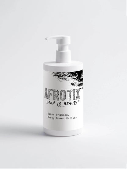 Gloss Shampoo, Smoky Green Vetiver - Afrotix