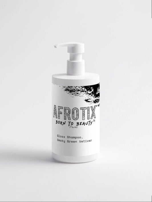 Gloss Shampoo, Smoky Green Vetiver - Afrotix