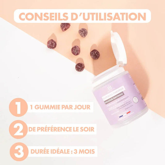 Gummies croissance capillaire Douceur Matinale 84g (cure 1 mois) - Afrotix