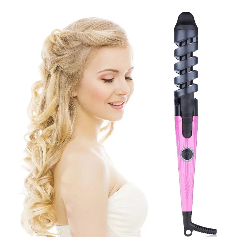 Magic Pro Hair Curlers Electric Curl Ceramic Spiral Hair Curling Iron Wand Salon Hair Styling Tools  Hair Wand Curler Iron eprolo