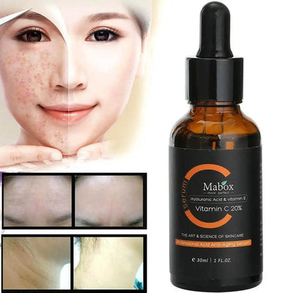 Rétinol + Sérum Blanchissant à la Vitamine C et Crème Visage Blanchissante - Afrotix