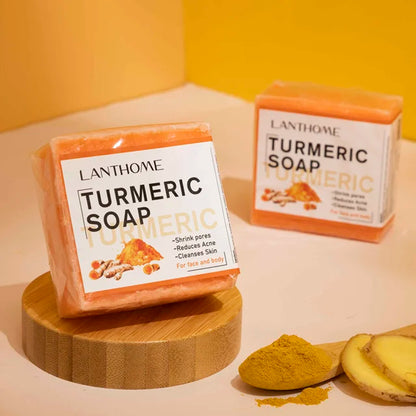 Turmeric Soap Face Cleansing Anti Acne - Afrotix