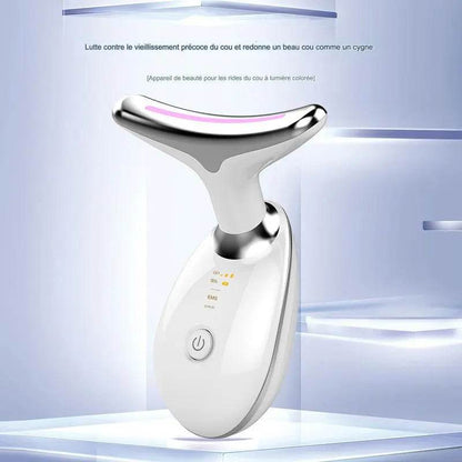 Instrument de Protection du cou EMS, Instrument de Massage du cou, levage et serrage, lumière colorée, Instrument de beauté du cou importé - Afrotix