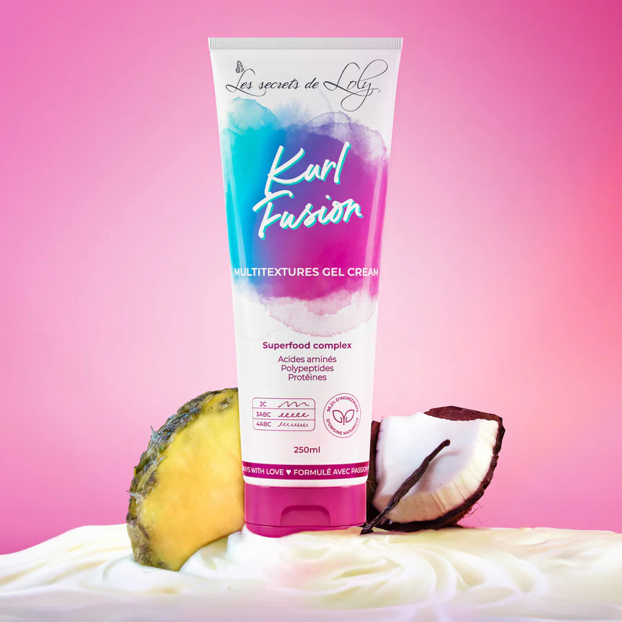 Kurl Fusion Gel crème coiffant hydratant et nourrissant - 250ml - Afrotix #