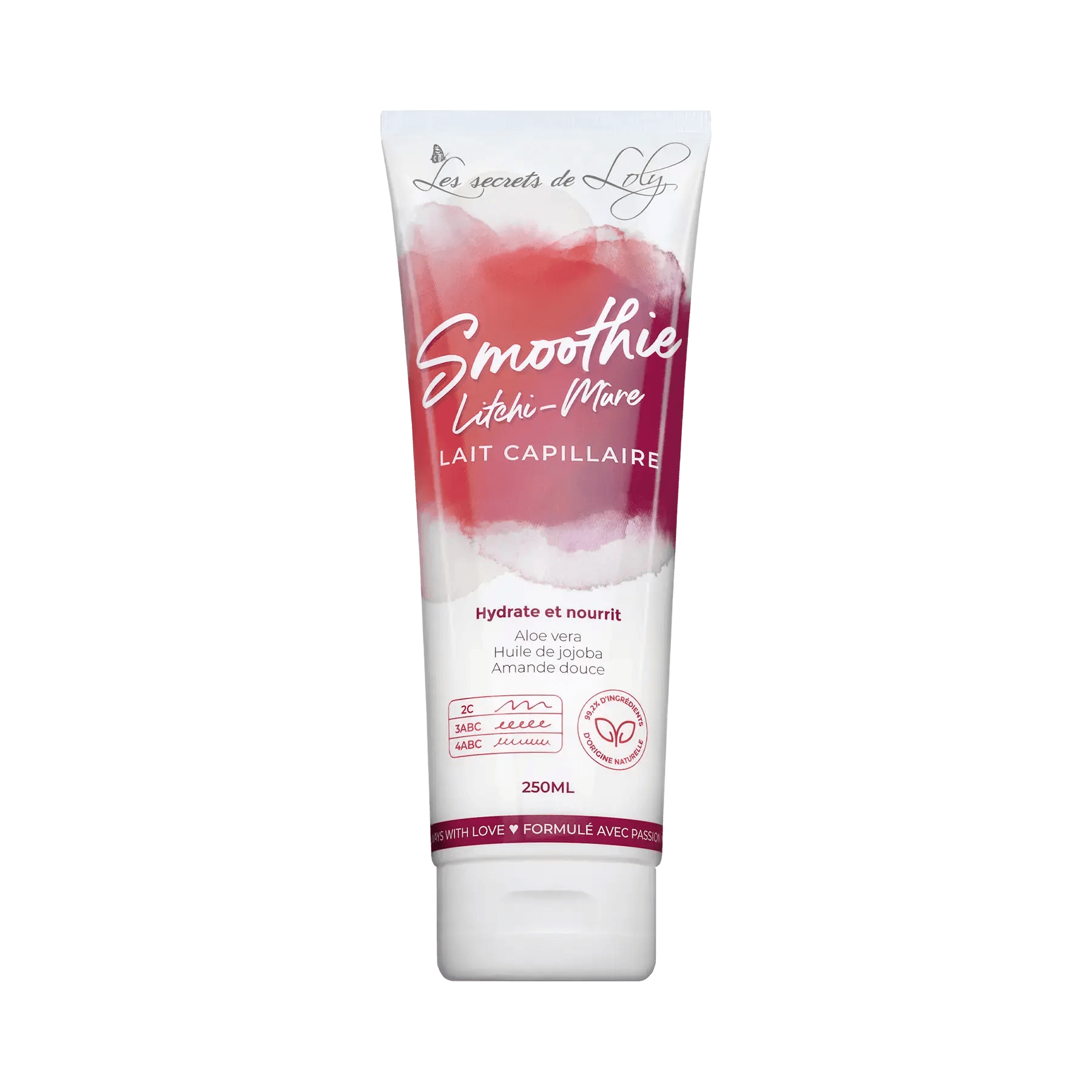 LES SECRETS DE LOLY SMOOTHIE LITCHI-MÛRE Lait capillaire - 250ml - Afrotix