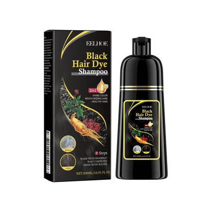 Natural Herbal Hair Dye Shampoo for Hair Loss Moisturizing Hair Darkening Strengthen Magic Polygonum Multiflorum Shampoo - Afrotix