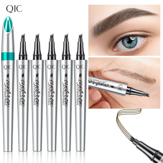 Four-prong Liquid Eyebrow Pencil Waterproof - Afrotix #