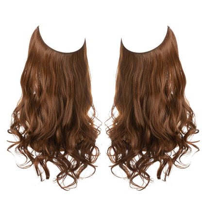 Hair extension wig invisible natural long curly hair - Afrotix