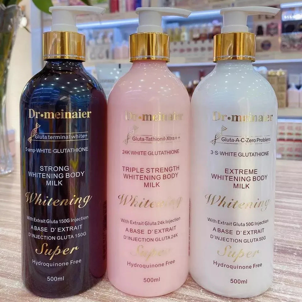 Cross-Border 24 K Gold Glutathione Body Lotion Moisturizing Skin Brightening Tender Firming Lotion Wholesale Foreign Trade