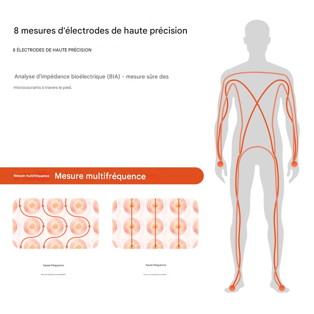 Balance Digitale Intelligente à Écran Couleur VA – 8 Électrodes – Bluetooth - Afrotix