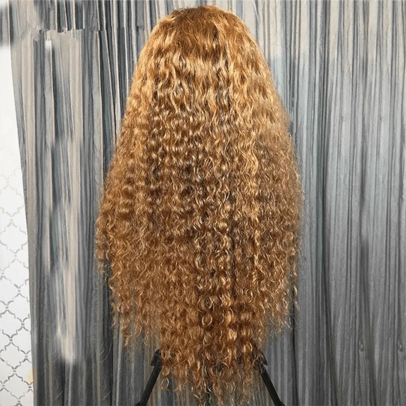 Front Lace Small Curly Wig Headgear 13*4 Mixed Human Afrotix
