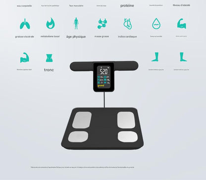 Nouvelle balance connectée compacte pour examen physique et perte de graisse : - Afrotix