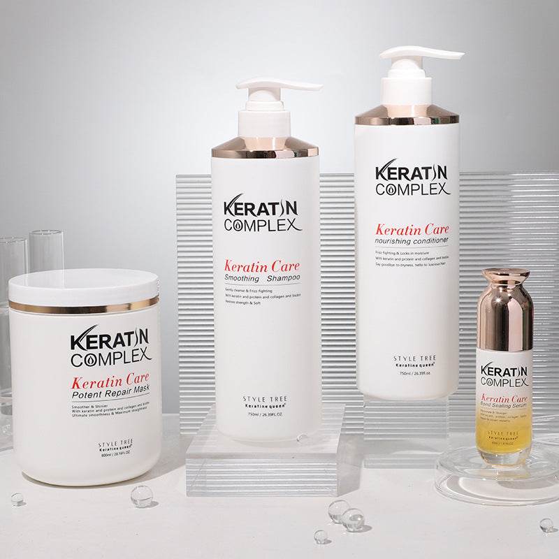 Shampooing et Après-Shampoing Lissant Complexe à la Kératine - Afrotix