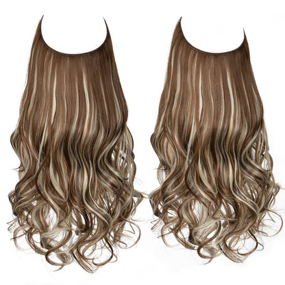 Hair extension wig invisible natural long curly hair - Afrotix