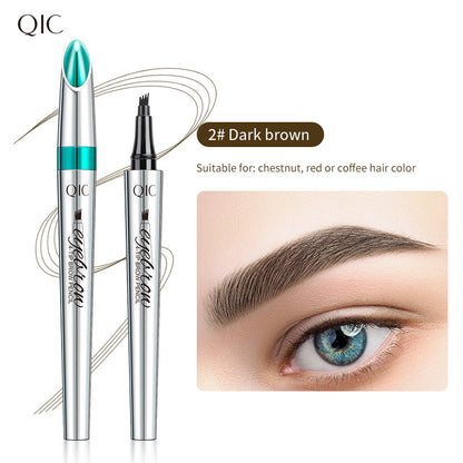 Four-prong Liquid Eyebrow Pencil Waterproof - Afrotix #