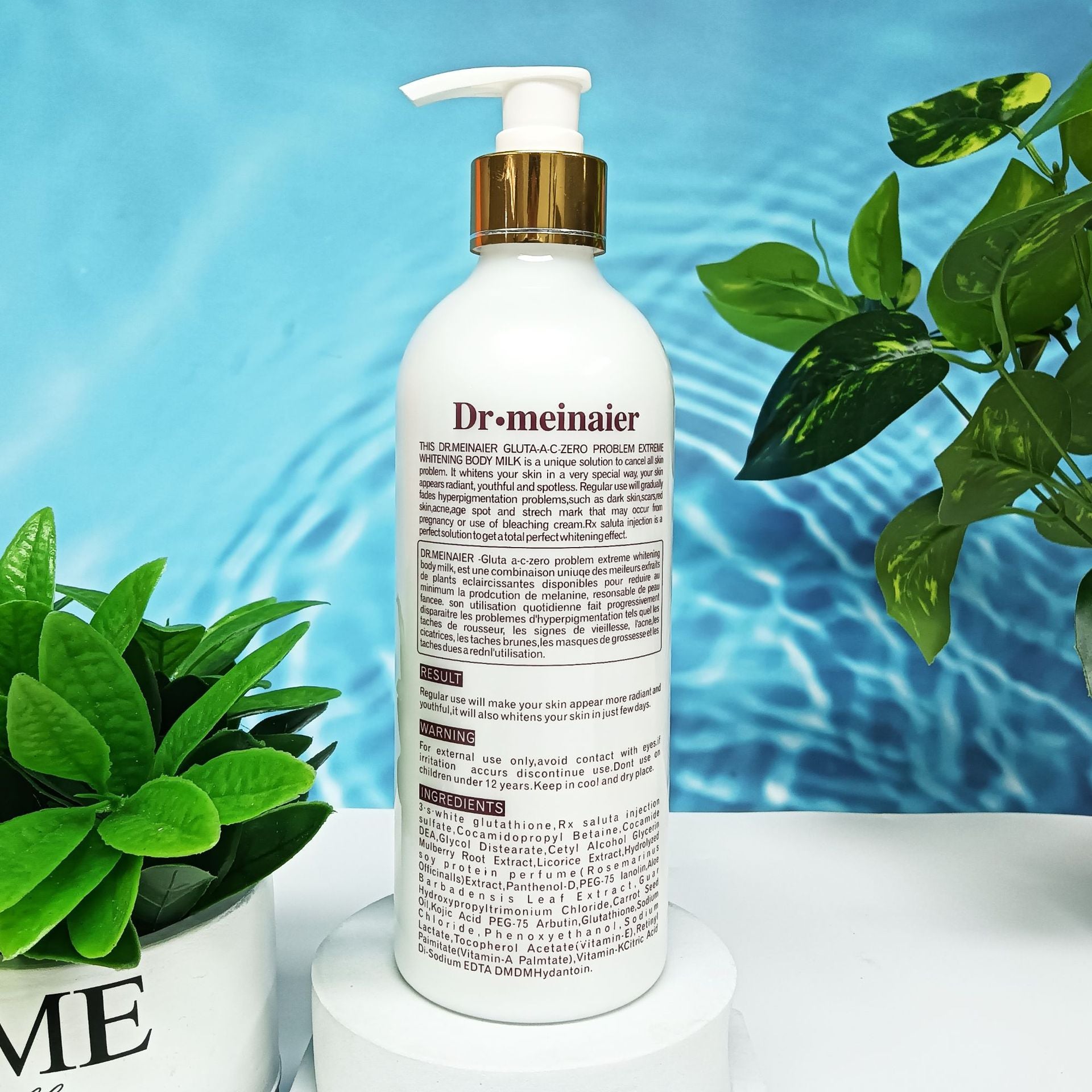 Cross-Border 24 K Gold Glutathione Body Lotion Moisturizing Skin Brightening Tender Firming Lotion Wholesale Foreign Trade