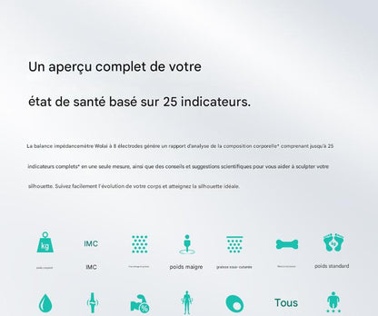 Nouvelle balance connectée compacte pour examen physique et perte de graisse : - Afrotix
