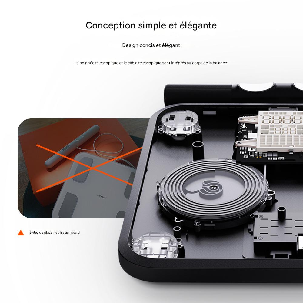 Balance Digitale Intelligente à Écran Couleur VA – 8 Électrodes – Bluetooth - Afrotix