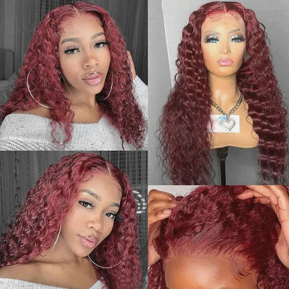 Front Lace Small Curly Wig Headgear 13*4 Mixed Human Afrotix
