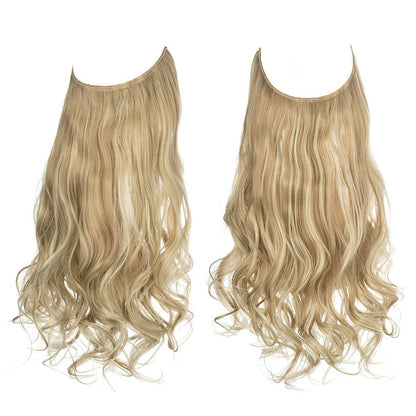 Hair extension wig invisible natural long curly hair - Afrotix