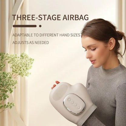 Masseur de main électrique transfrontalier masseur de doigt à pression d'air pétrissage Instrument méridien de paume masseur chauffant de point d'acupuncture