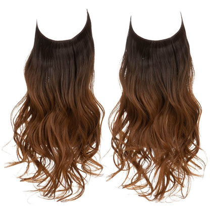 Hair extension wig invisible natural long curly hair - Afrotix