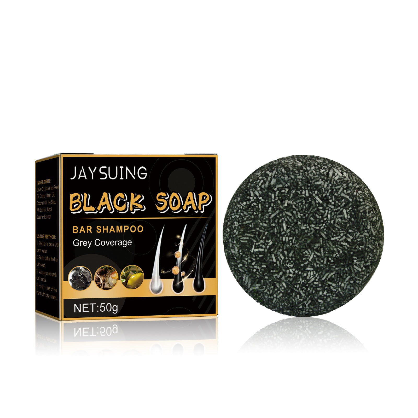 Savon pour cheveux noirs noir cheveux épais nettoyant cuir chevelu Afrotix