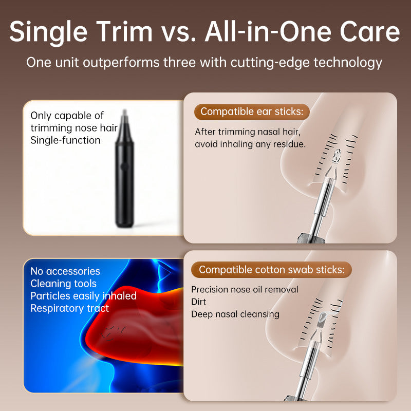 High-definition Nose Hair Trimmer With Camera Smart Nose Hair Trimmer