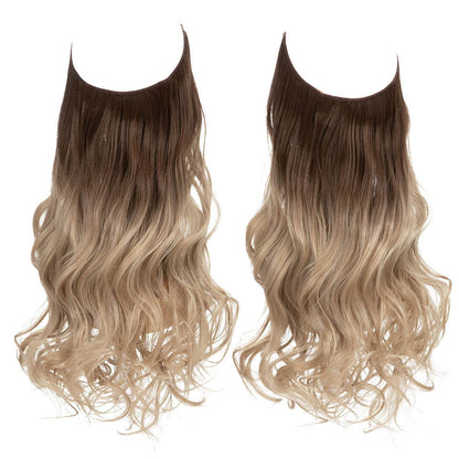 Hair extension wig invisible natural long curly hair - Afrotix