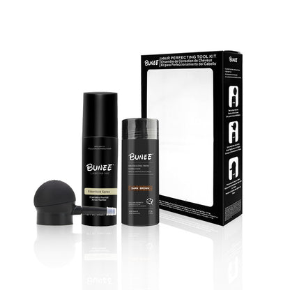 Dense Hair Fiber 27.5g Three-piece Set Of Water Hair Fiber Powder Viewing Angle Effect Thin Hair Replacement