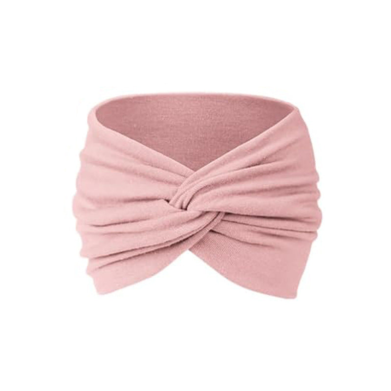Bandeau de sport bohème pour femmes, large élastique de Yoga, accessoire de cheveux de course, coiffure de Style pastoral, bandeau à nœud
