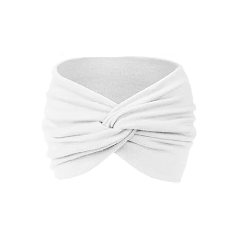 Bandeau de sport bohème pour femmes, large élastique de Yoga, accessoire de cheveux de course, coiffure de Style pastoral, bandeau à nœud