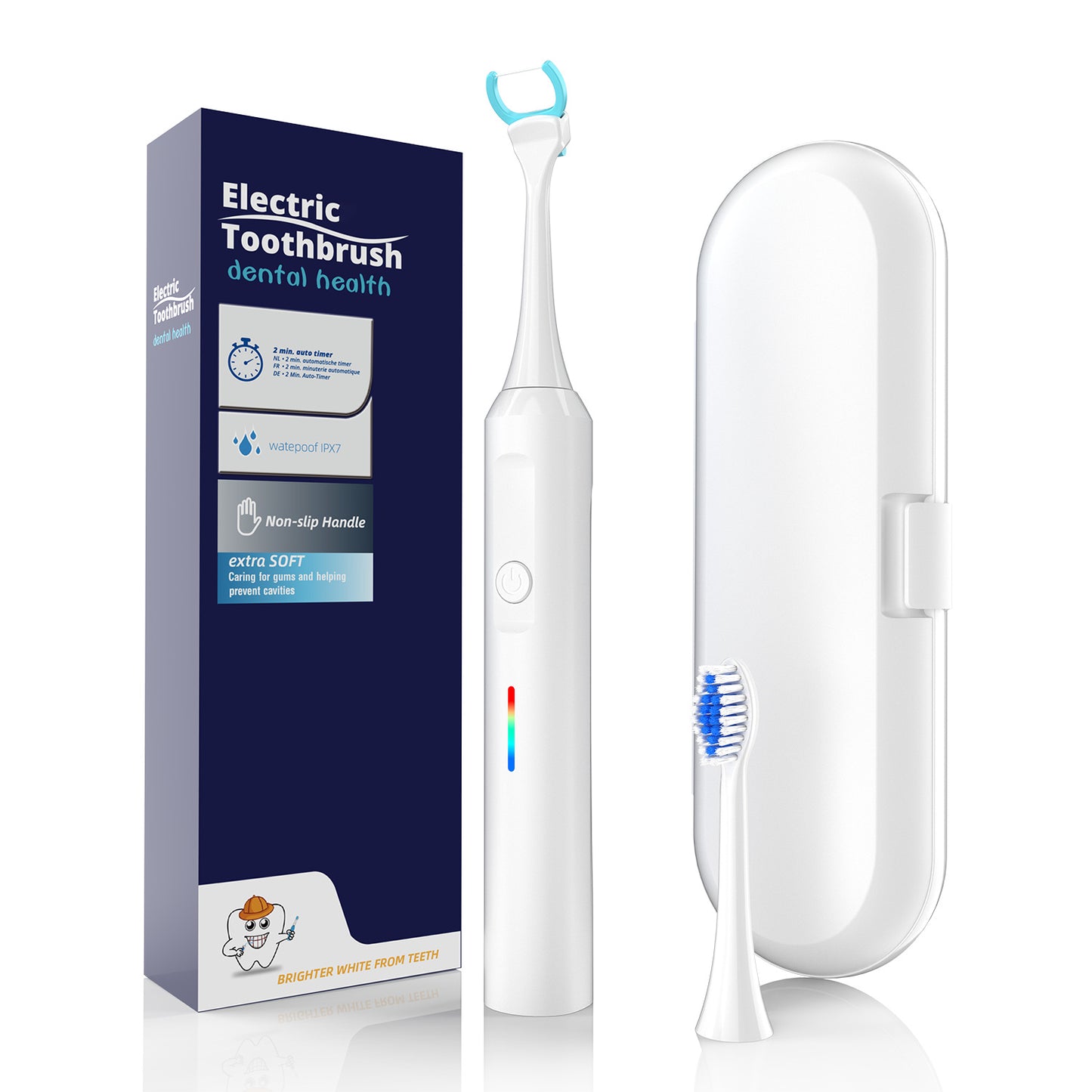New Oral Dental Cleaning Floss Suit IPX7 Waterproof Sonic Electric Floss Toothbrush Charging