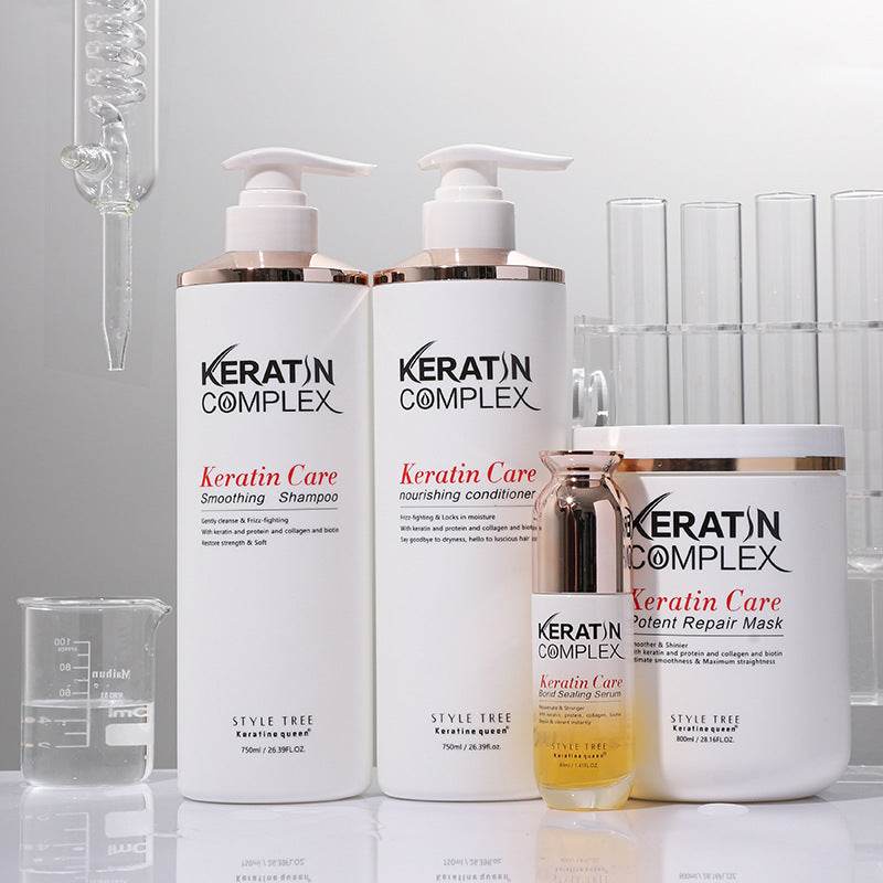 Shampooing et Après-Shampoing Lissant Complexe à la Kératine - Afrotix