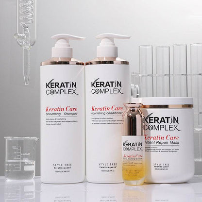 Shampooing et Après-Shampoing Lissant Complexe à la Kératine - Afrotix