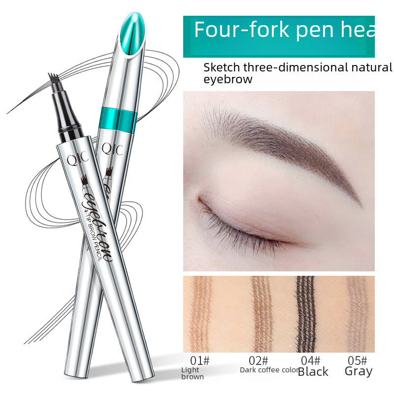 Four-prong Liquid Eyebrow Pencil Waterproof - Afrotix #