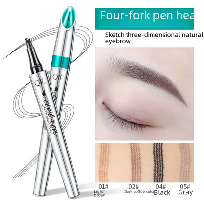 Four-prong Liquid Eyebrow Pencil Waterproof - Afrotix #