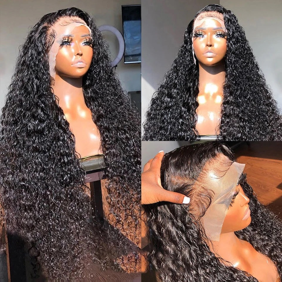 Front Lace Small Curly Wig Headgear 13*4 Mixed Human Afrotix